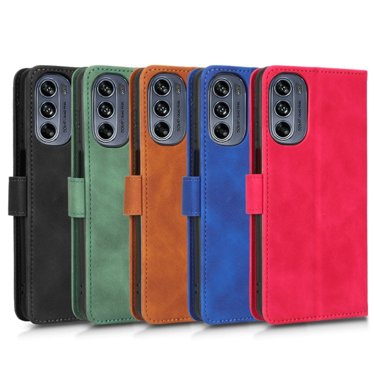 For Motorola Moto G62 Skin Feel Magnetic Flip Leather Phone Case