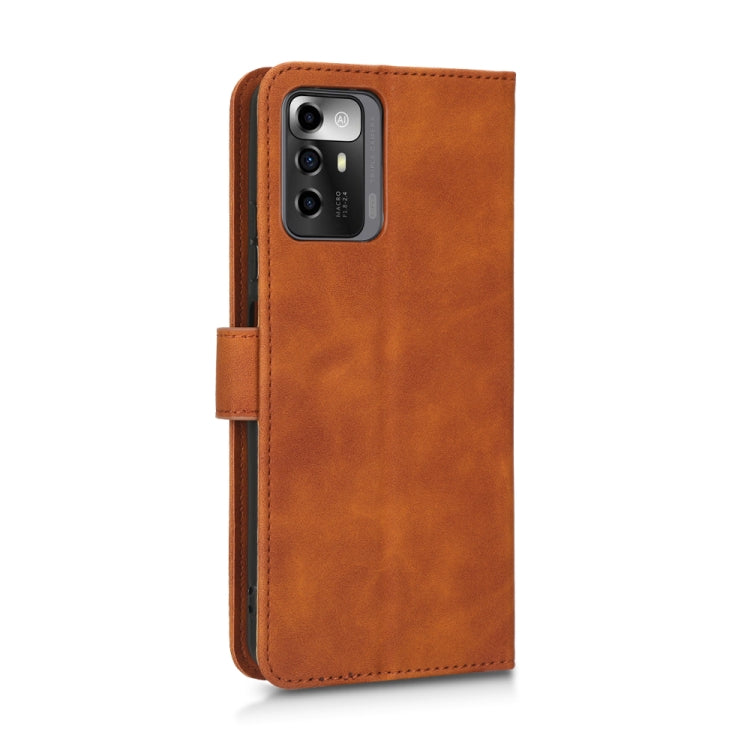 For ZTE Blade A72 5G Skin Feel Magnetic Flip Leather Phone Case