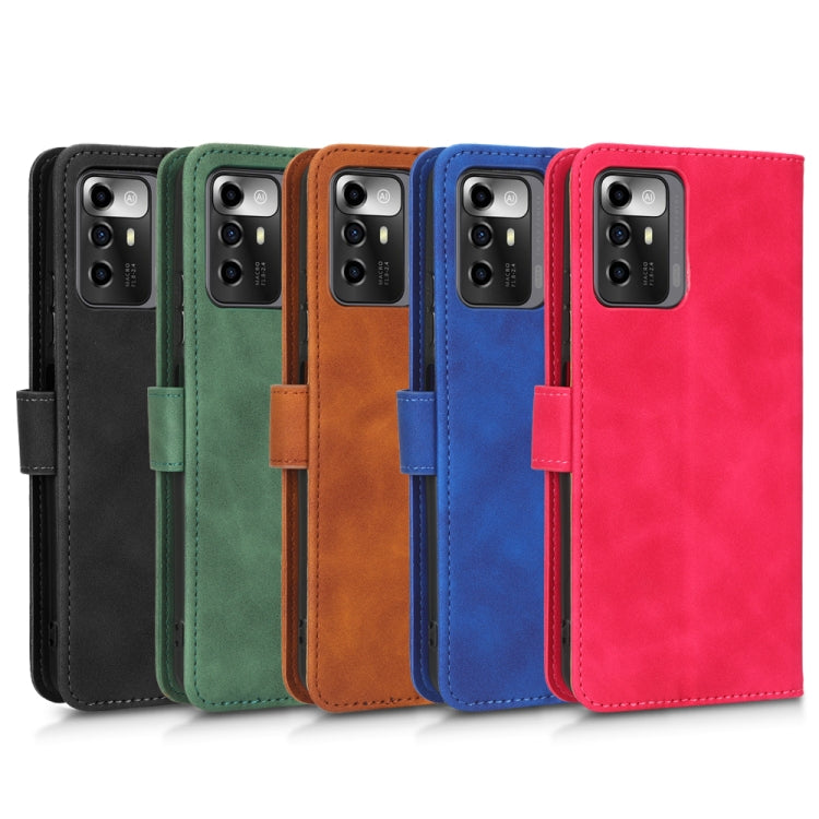 For ZTE Blade A72 5G Skin Feel Magnetic Flip Leather Phone Case