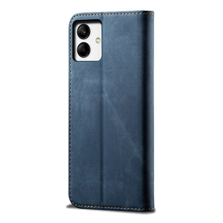 For Samsung Galaxy A04 4G Denim Texture Leather Phone Case