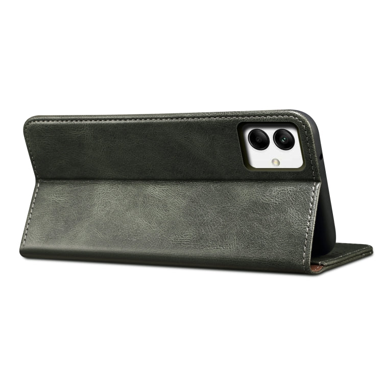 For Samsung Galaxy A04 4G Oil Wax Crazy Horse Texture Leather Phone Case