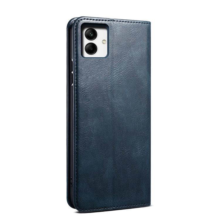 For Samsung Galaxy A04 4G Oil Wax Crazy Horse Texture Leather Phone Case