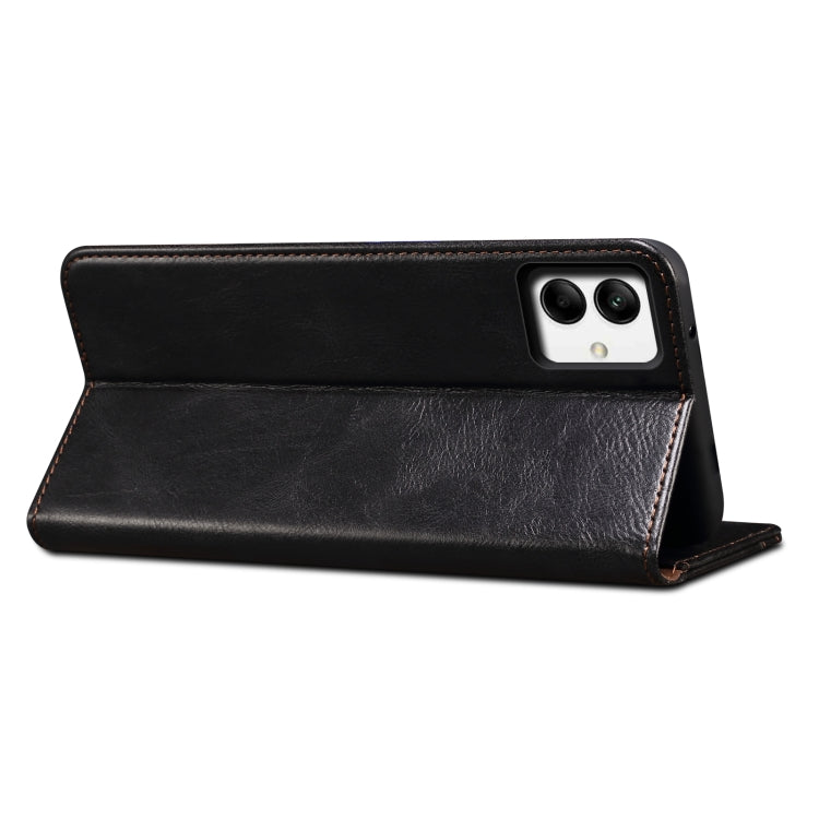 For Samsung Galaxy A04 4G Oil Wax Crazy Horse Texture Leather Phone Case