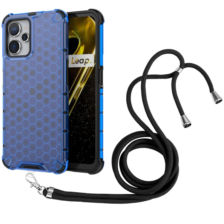 For Realme i9 5G Lanyard Honeycomb Phone Case