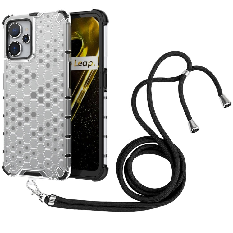 For Realme i9 5G Lanyard Honeycomb Phone Case