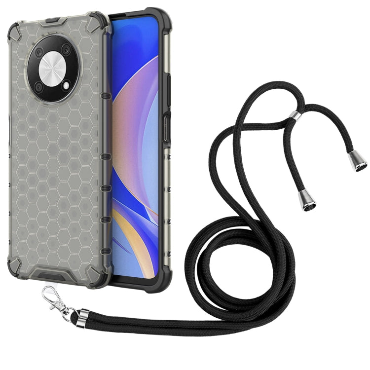 For Huawei nova Y90 4G Lanyard Honeycomb Phone Case