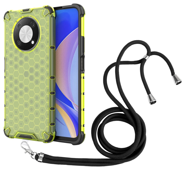 For Huawei nova Y90 4G Lanyard Honeycomb Phone Case