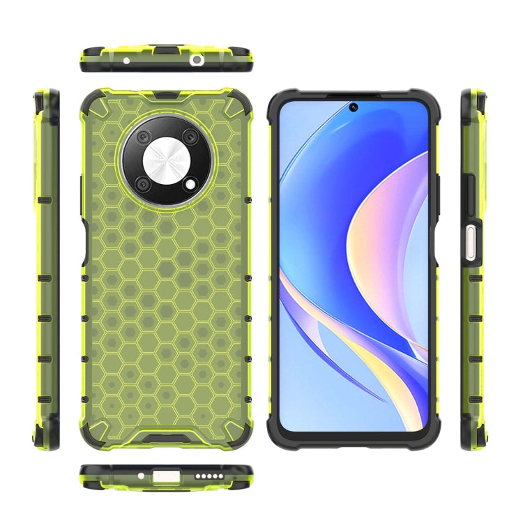 For Huawei nova Y90 4G Lanyard Honeycomb Phone Case