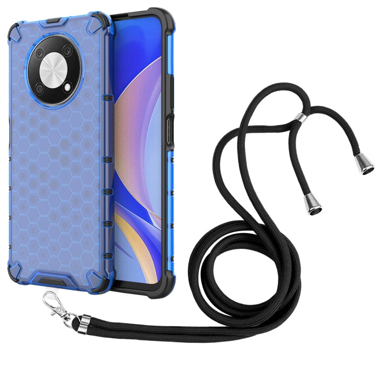 For Huawei nova Y90 4G Lanyard Honeycomb Phone Case