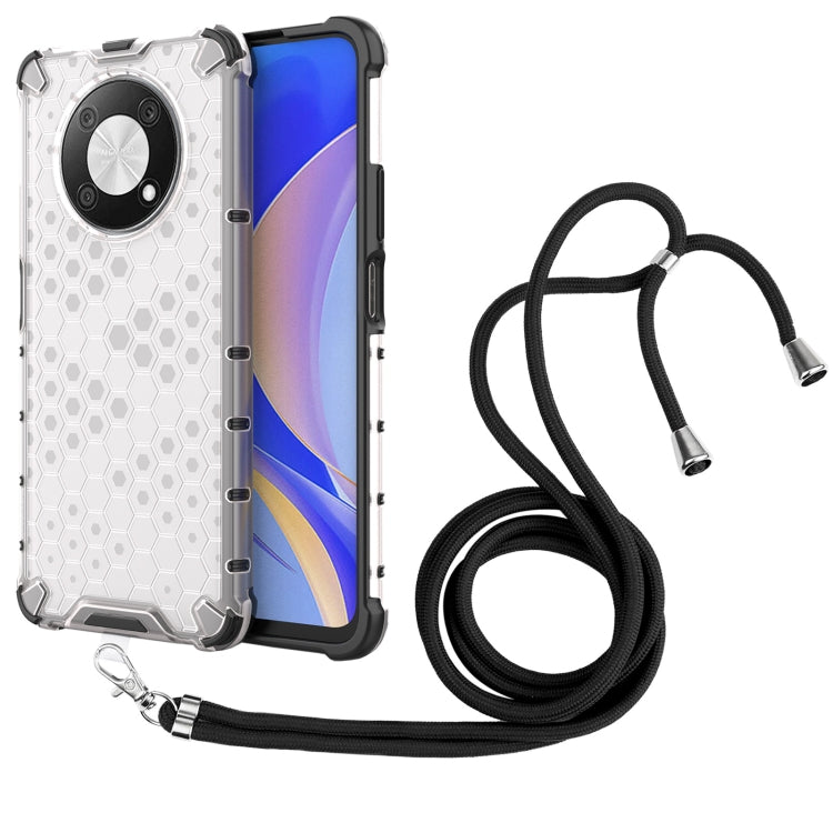 For Huawei nova Y90 4G Lanyard Honeycomb Phone Case