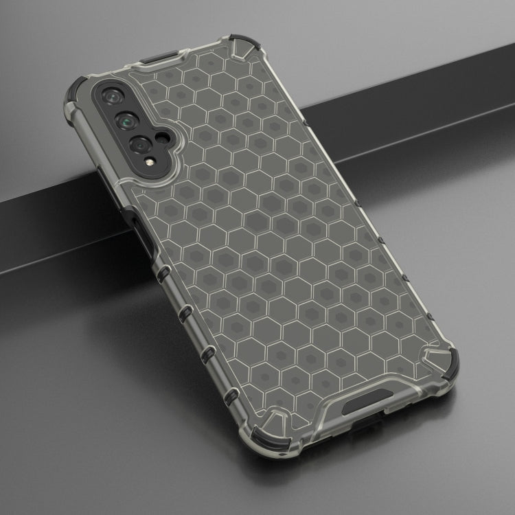For Honor 20 Lanyard Honeycomb Phone Case