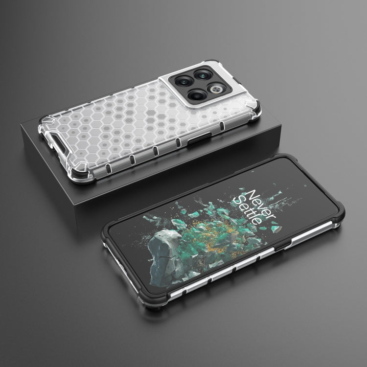 For OnePlus 10T Lanyard Honeycomb Phone Case