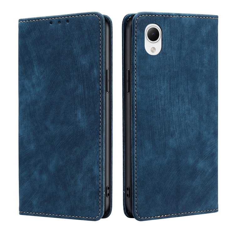 For Samsung Galaxy A23e/A22e RFID Anti-theft Brush Magnetic Leather Phone Case