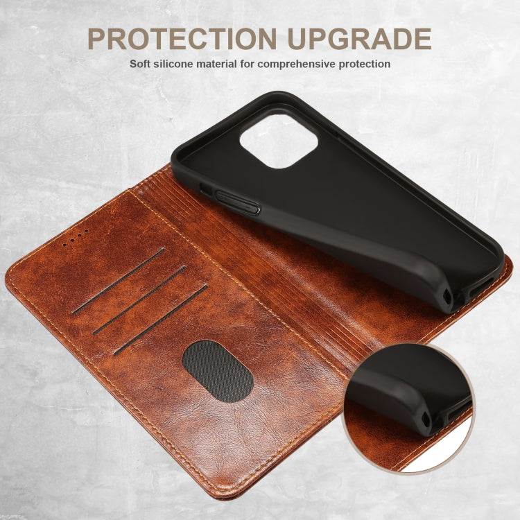 For iPhone 14 Baroque Simple Flip Leather Phone Case