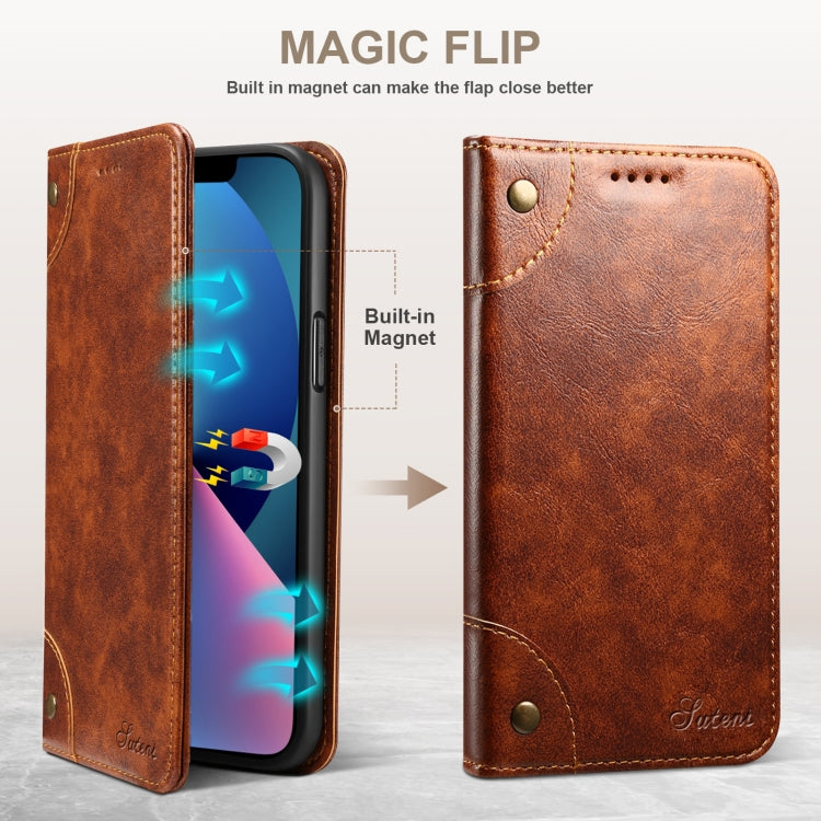 For iPhone 14 Pro Baroque Simple Flip Leather Phone Case