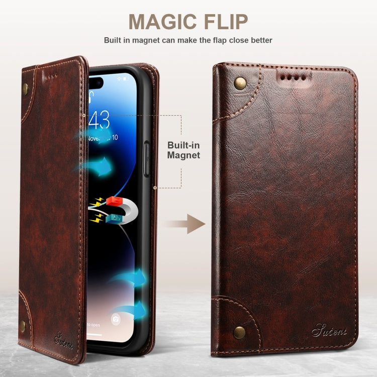 For iPhone 14 Pro Baroque Simple Flip Leather Phone Case