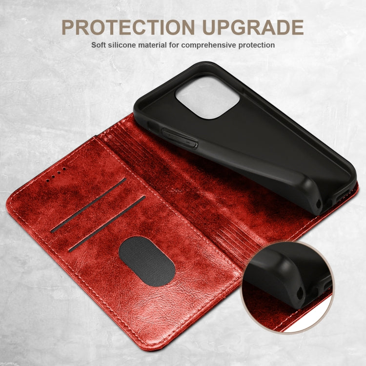 For iPhone 14 Pro Baroque Simple Flip Leather Phone Case