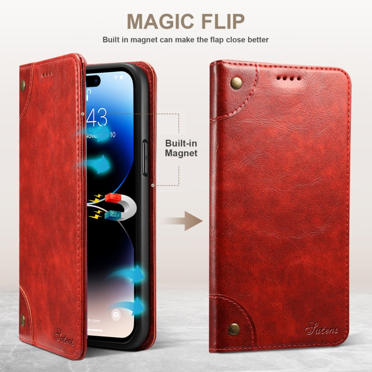 For iPhone 14 Pro Max Baroque Simple Flip Leather Phone Case