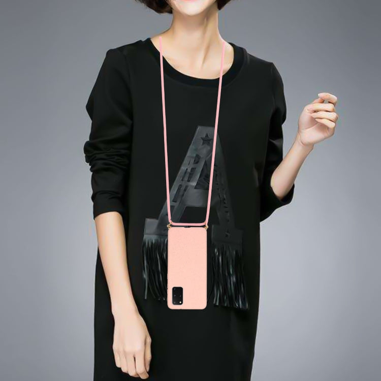 For Galaxy S20 Plus Wheat Straw Material + TPU Protective Case with Lanyard