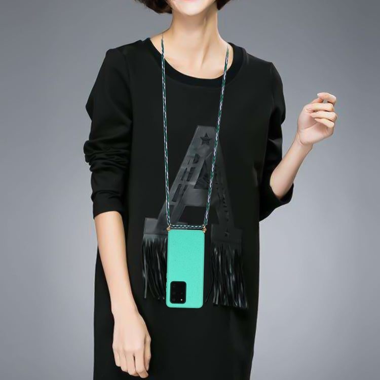 For Galaxy S20 Ultra Wheat Straw Material + TPU Protective Case with Lanyard