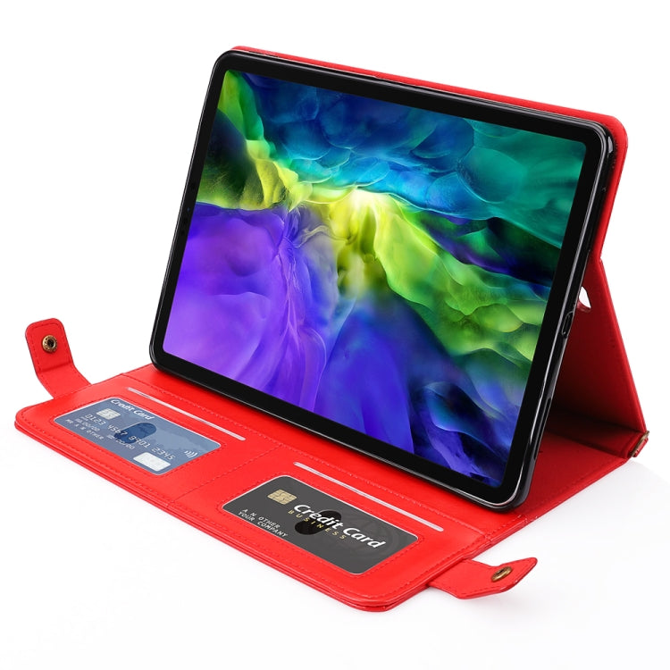 For iPad Pro 11 2021 / 2020 Envelope Horizontal Flip PU Leather Tablet Case with Card Slots & Pen Slots & Holder & Wallet & Photo Frame & Shoulder Strap