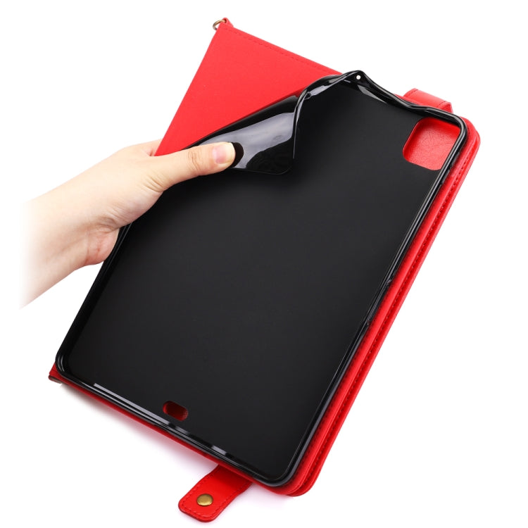 For iPad Pro 11 2021 / 2020 Envelope Horizontal Flip PU Leather Tablet Case with Card Slots & Pen Slots & Holder & Wallet & Photo Frame & Shoulder Strap