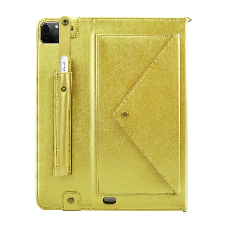 For iPad Pro 11 2021 / 2020 Envelope Horizontal Flip PU Leather Tablet Case with Card Slots & Pen Slots & Holder & Wallet & Photo Frame & Shoulder Strap