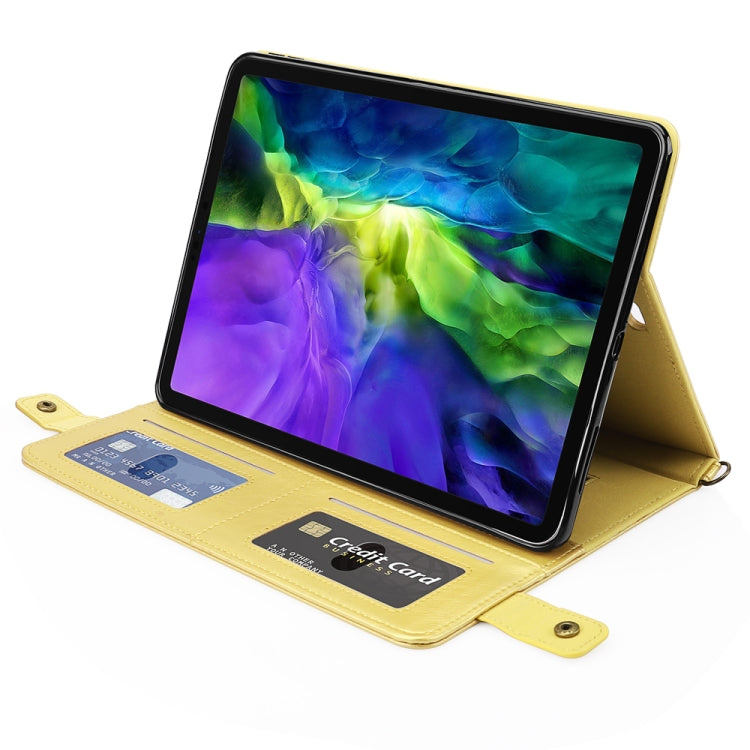 For iPad Pro 11 2021 / 2020 Envelope Horizontal Flip PU Leather Tablet Case with Card Slots & Pen Slots & Holder & Wallet & Photo Frame & Shoulder Strap