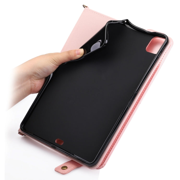 For iPad Pro 11 2021 / 2020 Envelope Horizontal Flip PU Leather Tablet Case with Card Slots & Pen Slots & Holder & Wallet & Photo Frame & Shoulder Strap