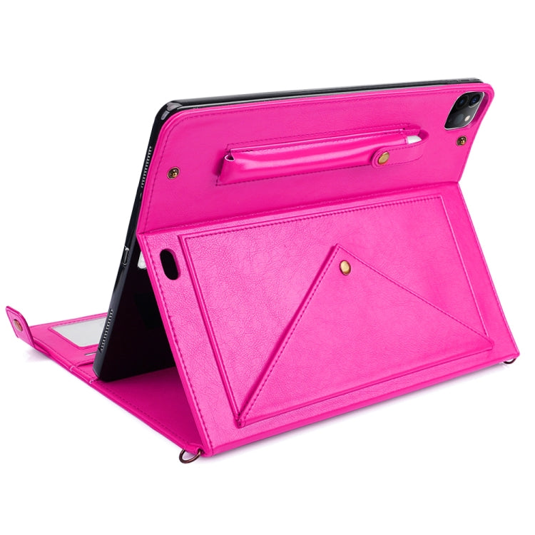 For iPad Pro 11 2021 / 2020 Envelope Horizontal Flip PU Leather Tablet Case with Card Slots & Pen Slots & Holder & Wallet & Photo Frame & Shoulder Strap