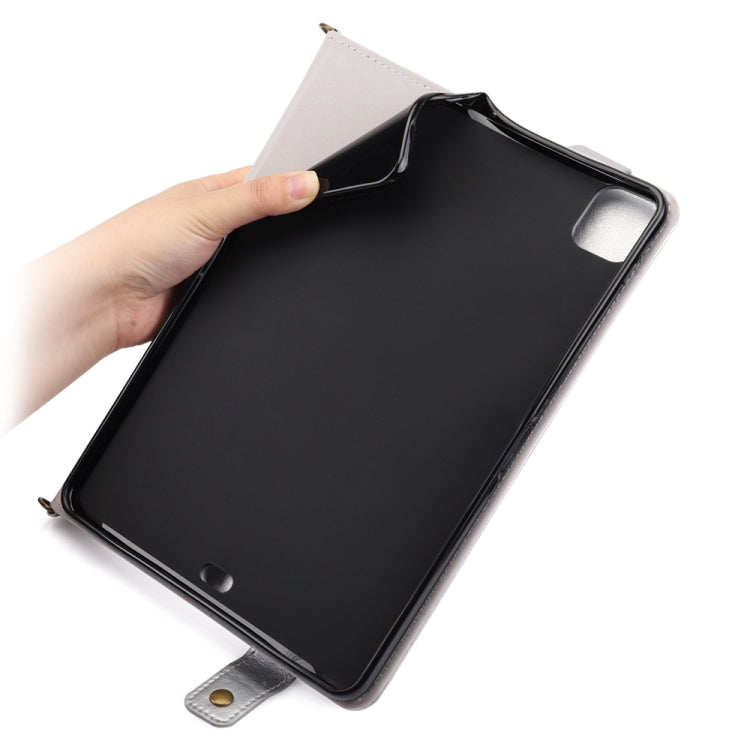 For iPad Pro 11 2021 / 2020 Envelope Horizontal Flip PU Leather Tablet Case with Card Slots & Pen Slots & Holder & Wallet & Photo Frame & Shoulder Strap