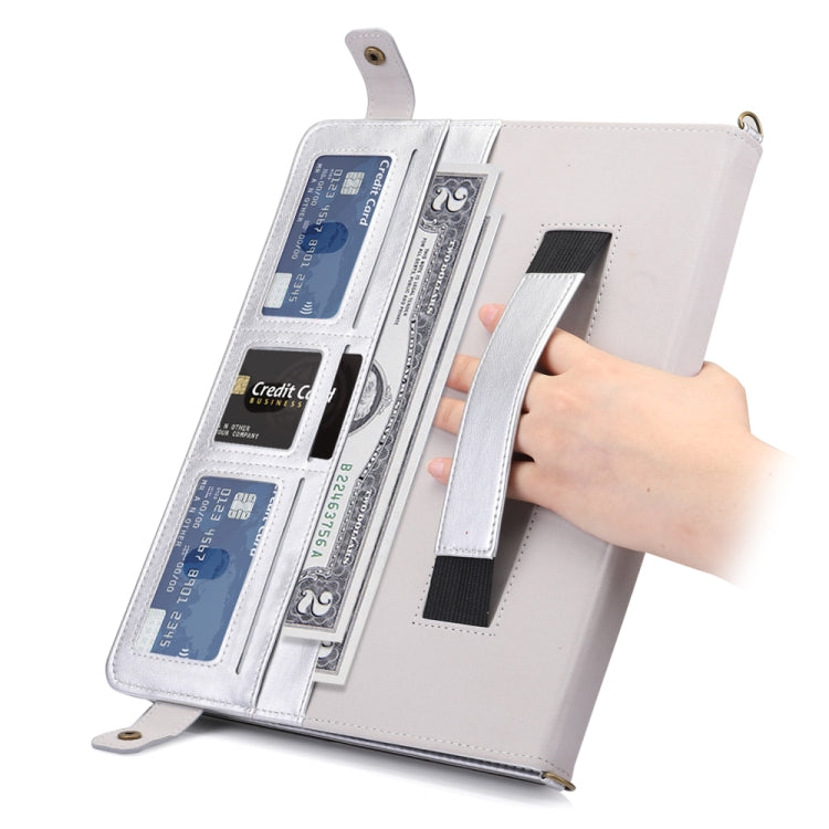 For iPad Pro 12.9 2021 / 2020 Envelope Horizontal Flip PU Leather Tablet Case with Card Slots & Pen Slots & Holder & Wallet & Photo Frame & Shoulder Strap