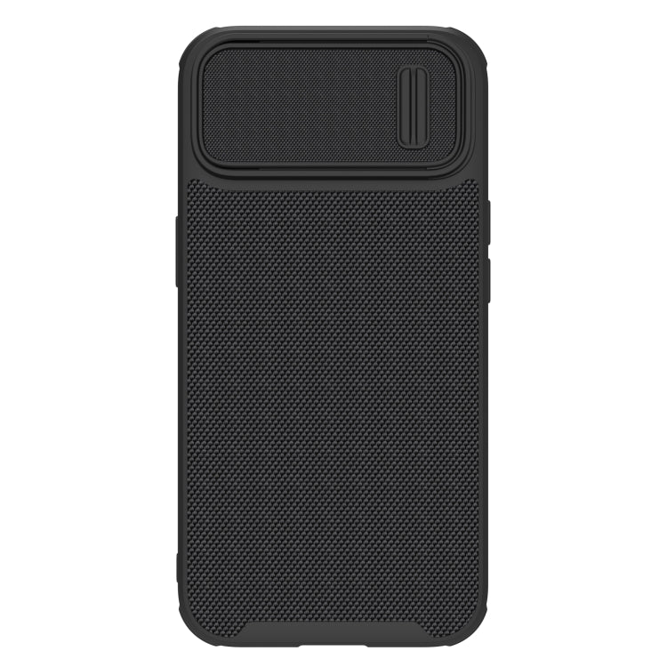 For iPhone 14 Plus  NILLKIN 3D Textured Camshield PC + TPU Phone Case