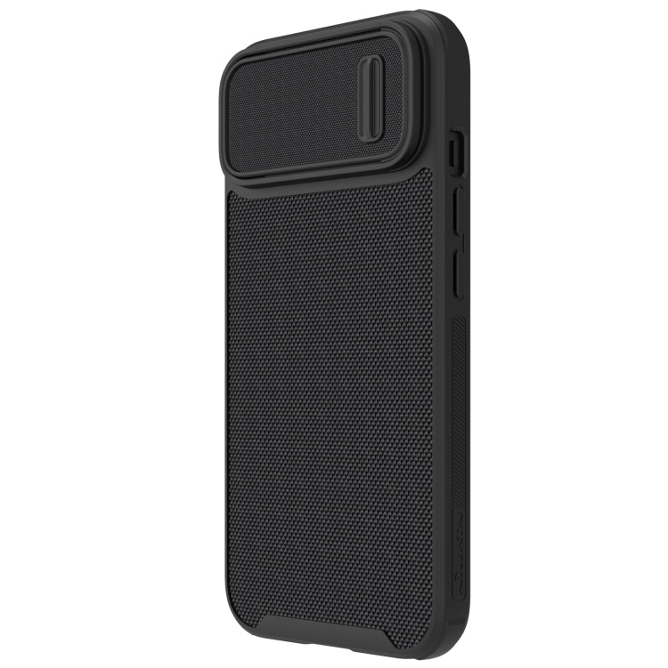 For iPhone 14 Plus  NILLKIN 3D Textured Camshield PC + TPU Phone Case