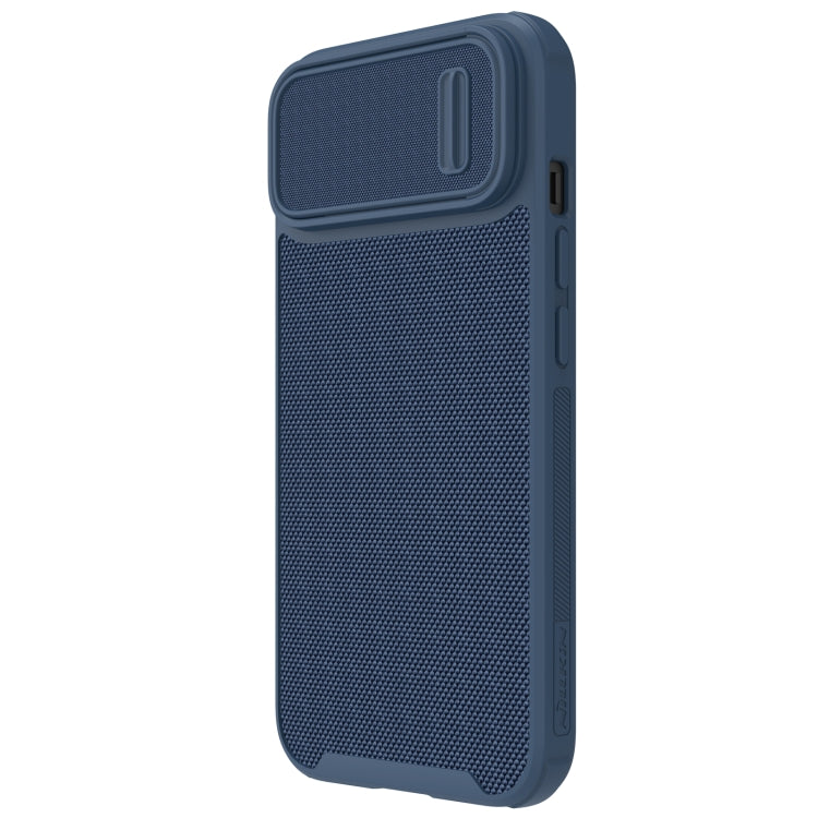For iPhone 14 Plus  NILLKIN 3D Textured Camshield PC + TPU Phone Case