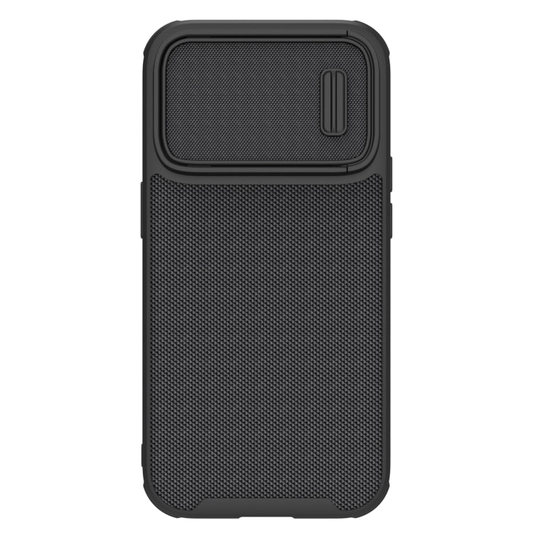 For iPhone 14 Pro NILLKIN 3D Textured Camshield PC + TPU Phone Case