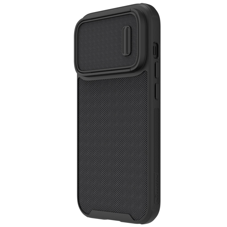 For iPhone 14 Pro NILLKIN 3D Textured Camshield PC + TPU Phone Case
