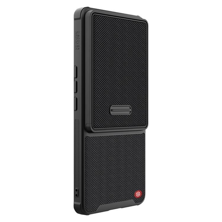 For Xiaomi 12S Ultra NILLKIN 3D Textured Camshield PC + TPU Phone Case(Black)