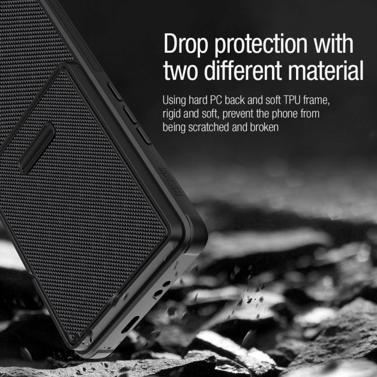 For Xiaomi 12S Ultra NILLKIN 3D Textured Camshield PC + TPU Phone Case(Black)