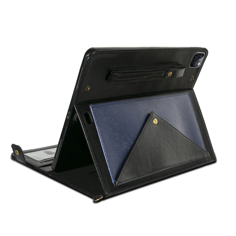 For iPad Pro 11 2021 / 2020 Envelope Color Matching Horizontal Flip PU Leather Tablet Case with Card Slots & Pen Slots & Holder & Wallet & Photo Frame & Shoulder Strap