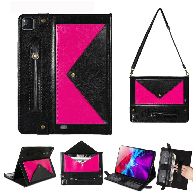 For iPad Pro 11 2021 / 2020 Envelope Color Matching Horizontal Flip PU Leather Tablet Case with Card Slots & Pen Slots & Holder & Wallet & Photo Frame & Shoulder Strap