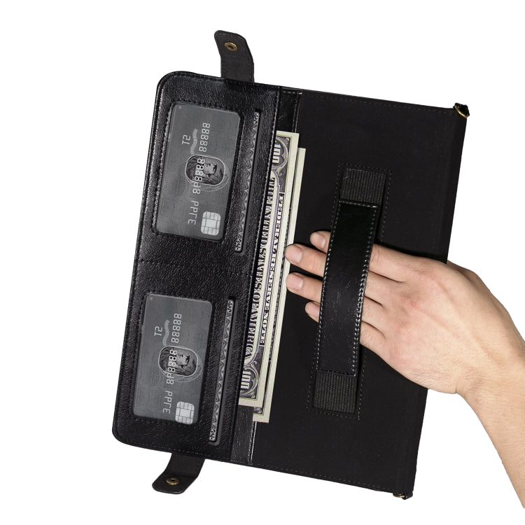 For iPad Pro 11 2021 / 2020 Envelope Color Matching Horizontal Flip PU Leather Tablet Case with Card Slots & Pen Slots & Holder & Wallet & Photo Frame & Shoulder Strap