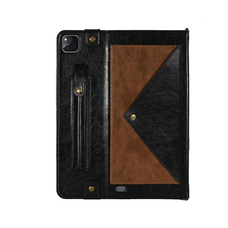 For iPad Pro 11 2021 / 2020 Envelope Color Matching Horizontal Flip PU Leather Tablet Case with Card Slots & Pen Slots & Holder & Wallet & Photo Frame & Shoulder Strap