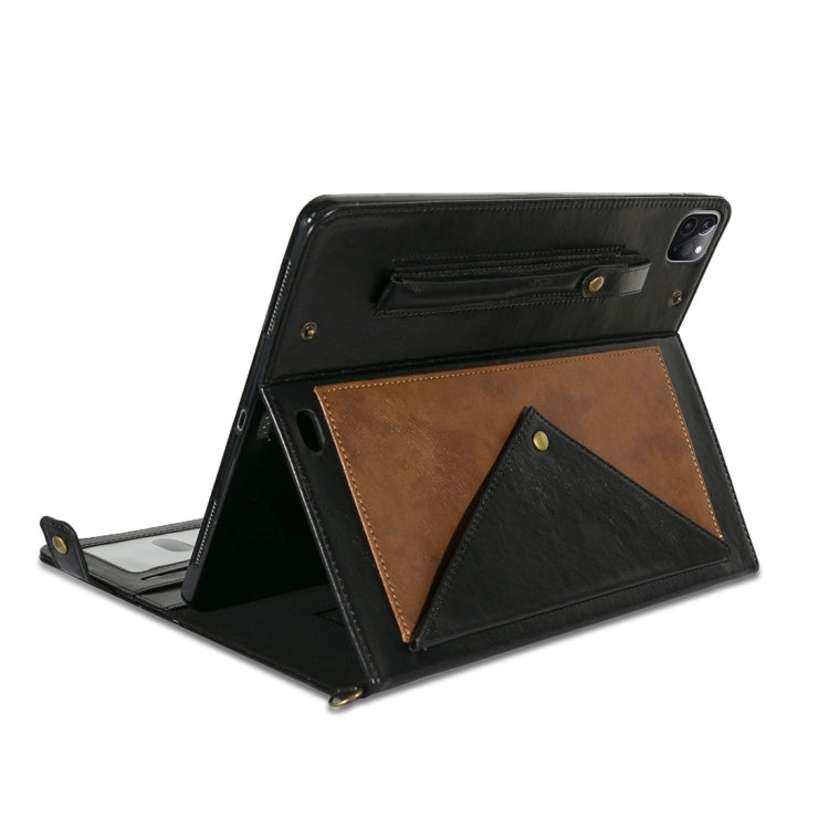 For iPad Pro 11 2021 / 2020 Envelope Color Matching Horizontal Flip PU Leather Tablet Case with Card Slots & Pen Slots & Holder & Wallet & Photo Frame & Shoulder Strap