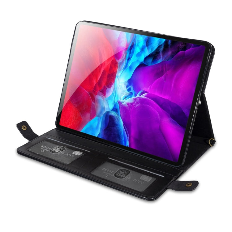 For iPad Pro 11 2021 / 2020 Envelope Color Matching Horizontal Flip PU Leather Tablet Case with Card Slots & Pen Slots & Holder & Wallet & Photo Frame & Shoulder Strap