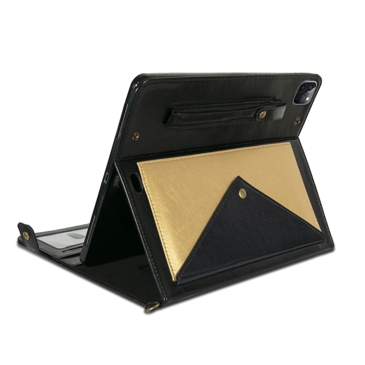For iPad Pro 11 2021 / 2020 Envelope Color Matching Horizontal Flip PU Leather Tablet Case with Card Slots & Pen Slots & Holder & Wallet & Photo Frame & Shoulder Strap