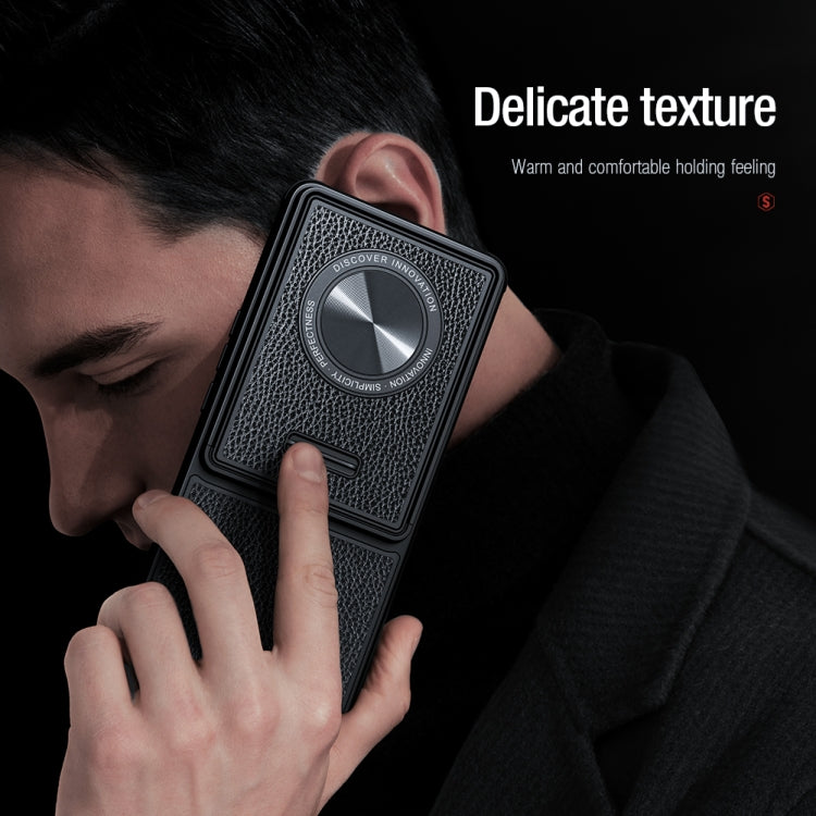 For Xiaomi 12S Ultra NILLKIN Leather Texture Collector Edition Phone Case(Black)