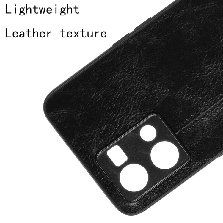 For OPPO Reno7 4G Sewing Cow Pattern Skin PC + PU + TPU Case