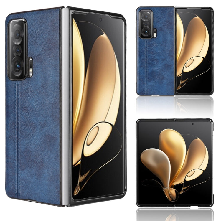 For Honor Magic V Sewing Cow Pattern Skin PC + PU + TPU Case