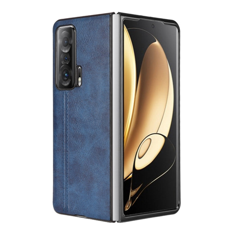 For Honor Magic V Sewing Cow Pattern Skin PC + PU + TPU Case